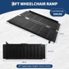 Black Portable Wheelchair Ramp, Non-Slip Aluminum Wheelchair Ramp, 800 LBS Weight Capacity Folding Portable Ramps for Home Steps - 2 of 4