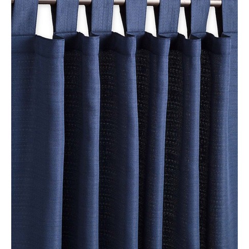 Grasscloth Outdoor Curtain Panel with Tab Top, 54"W x 108"L - image 1 of 2