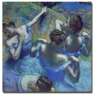 Trademark Fine Art -Edgar Degas 'Blue Dancers 1899' Canvas Art - 1 of 2