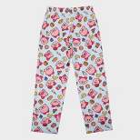 Men's Kirby Knit Fictitious Character Printed Pajama Pants - Light Blue