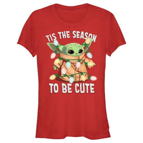 Juniors Womens Star Wars: The Mandalorian Christmas Grogu 'tis The ...