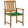 vidaXL Patio Chairs with Cushions 2 pcs Solid Acacia Wood - 2 of 4