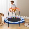 Infans 36" Foldable Kid Trampoline w/ 20 LED Lights Foam Handlebar Padded Safety Cover - 4 of 4