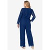 Jessica London Women's Plus Size Wide Leg Lace Jumpsuit - 3 of 4