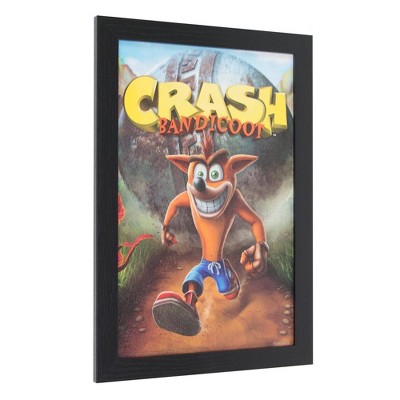 Licensed Crash Bandicoot Vintage Video Game Framed Wall Art - Crystal Art Gallery