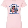 Women's - Lilo and Stitch - Family Means Everything Fitted Graphic T-Shirt - 2 of 2