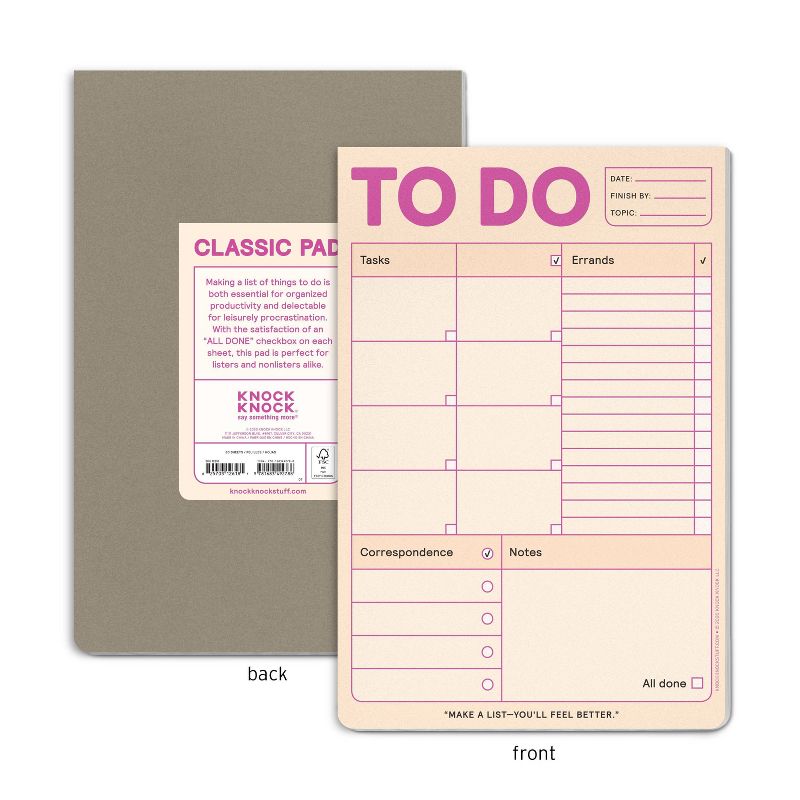 Knock Knock 6&#34;x9&#34; To Do List Notepad, 2 of 7