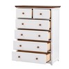 White Dresser for Bedroom, Farmhouse 6 Drawers Dresser, 48"Tall Dressers Chest of Drawers with Round Handle, Dressers Organizer for Bedroom - 4 of 4