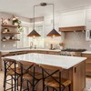 LLHZSY 2-Light Metal Industrial Cone Ceiling Pendant Light Fixture - W34 2/5" x H6 3/10", Rust - 3 of 4