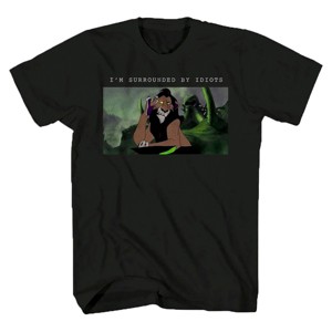 Disney The Lion King Men's Scar I'm Surrounded By Idiots Adult T-Shirt - 1 of 3