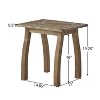 NicBex 19” Outdoor Side Table with Acacia Wood,Space-Saving End Table for Garden,Patio,Patio Table for Drinks & Decor,Outdoor Furniture - 2 of 4