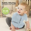 KeaBabies 8pk Organic Quin Baby Bibs for Drooling and Teething, Cotton Drool Bibs, Newborn Baby Boys, Baby Girls Bibs - 4 of 4