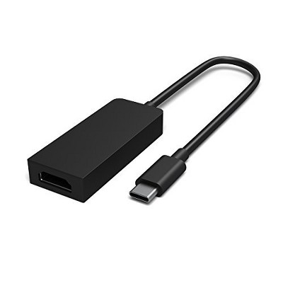 Microsoft Surface USB-C to HDMI Adapter Black - HDMI 2.0 compatible - 4K-ready active format adapter - Supports AMD Eyefinity - Supports NVIDIA