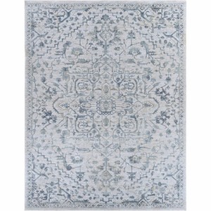 Hauteloom Embsay Teal Medallion Area Rug - 1 of 4