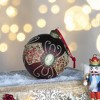 NAYSAYE Party Decoration and Accessories Glass Christmas Ball Ornament Set for Holiday Celebration, Red, 3.9"*3.9"*0.09" - 3 of 4