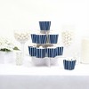 Big Dot of Happiness Navy Stripes - Party Mini Favor Boxes - Simple Party Treat Candy Boxes - Set of 12 - 2 of 4