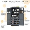 Vynxaria Freestanding Kitchen Pantry Cabinet: 4 Doors, 8 Pull-out Trays, Adjustable Shelf, Assembly Video for Dining Room - 4 of 4
