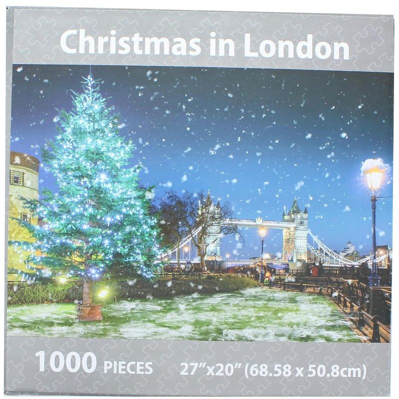 Puzzleworks Christmas In London 1000 Piece Jigsaw Puzzle, 2 of 7