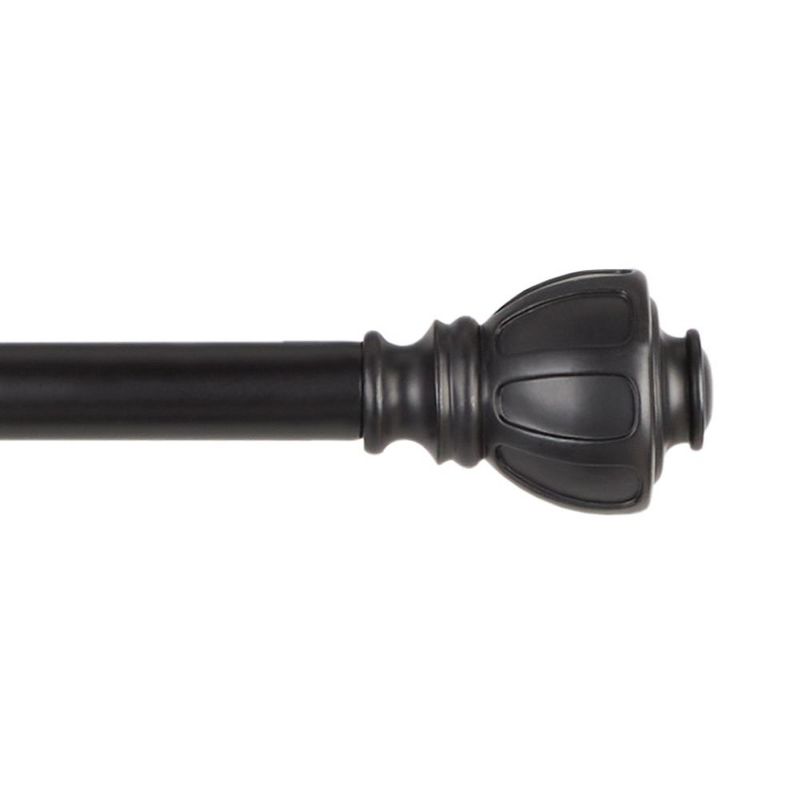 Exclusive Home Ronaldo 1" Curtain Rod and Finial Set, 2 of 4