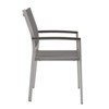 Modway Shore Outdoor Patio Aluminum Dining Chair Silver Gray - 2 of 4
