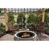 Bestier Fire Pit Ring for Outside, 33.5" Outdoor Fire Ring, Large Wood Burning Fire Pits Outdoor Fireplace, Bonfire Pit for Camping, Backyard, Patio - 4 of 4