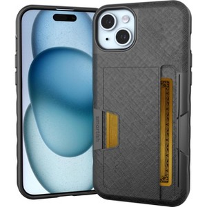 Smartish iPhone 15 Wallet Case - Wallet Slayer Vol 2 Credit Card Kickstand Holder - 1 of 4
