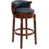 NicBex Cow top Leather Wooden Bar Stools,360 Degree Swivel Bar Stools with Backs,Counter Height Bar Stools for Home Kitchen Cafe - 2 of 4