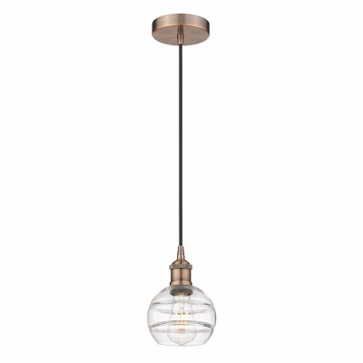 Rochester - 1 Light Cord Hung Mini Pendant In Industrial Style-7.88 Inches Tall and 5.88 Inches Wide
