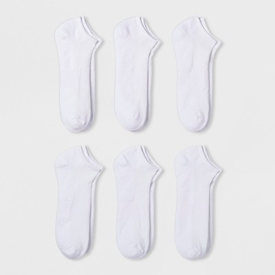 Men's Big & Tall No Show Athlectic Socks 6pk - Goodfellow & Co™ White 13-15