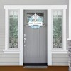 Big Dot of Happiness Winter Wonderland - Outdoor Snowflake Holiday Party and Winter Wedding Decor - Front Door Wreath - 2 of 4