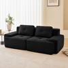 Okak Modern Modular Tufted Design Sectional Loveseat Sofa with Pillows,Deep Seat Sofa Couch for Living Room,Apartment,Guestroom - 2 of 4