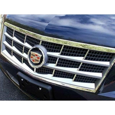 QAA is Compatible with 2008-2011 Cadillac STS 6 Piece Stainless Front Grille Accent Trim, Insert Package SG45236