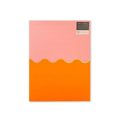 Best Year Ever 2 Pocket Paper Folder Bubblegum/Tangerine