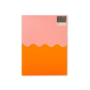 Best Year Ever 2 Pocket Paper Folder Bubblegum/Tangerine - 1 of 4