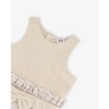 Deux par Deux Girl Bi-Material Belted Dress Beiges - 4 of 4