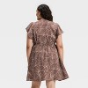 Women's Flutter Short Sleeve Mini A-Line Dress - A New Day™ - 2 of 3