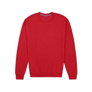 Fruit of the Loom Mens Eversoft Fleece Extended Sizes Crewneck Sweatshirts - 1 of 3