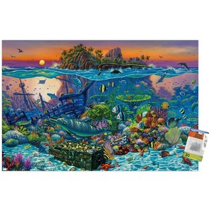 Trends International Wil Cormier - Coral Reef Unframed Wall Poster Prints - 1 of 4