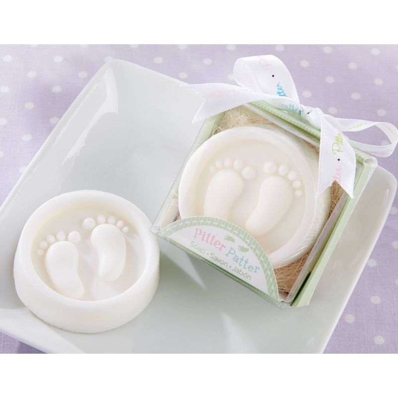 12ct Baby Footprints in Soap in Gift Box Baby Shower Favor Gift, 2 of 5
