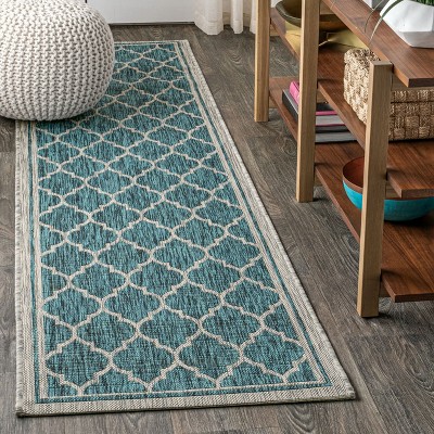 JONATHAN Y Trebol Moroccan Trellis Textured Weave Indoor/Outdoor Area Rug