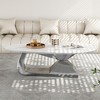 Sintered Stone and Stainless Steel Coffee Table with Elegant Modern Design and Durable Construction for Living Room - 4 of 4