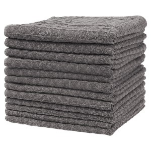 Unique Bargains Waffle Weave Microfiber Absorbent Quick Drying Lint Free Dish Towels - 1 of 4