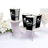 Big Dot of Happiness Black and White Graduation Party Favor Popcorn Treat Boxes - Set of 12 - 3 of 4