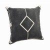 HomeRoots 20" X 20" White And Black 100% Cotton Geometric Zippered Pillow - 4 of 4