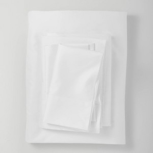 300 Thread Count Temperature Regulating Solid Sheet Set - Casaluna™ - 1 of 4