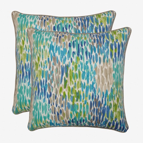 Cerulean blue throw clearance pillows