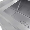 Karl Home 39 x 18 in. 3 Compartment 304 Stainless Steel Sink Kitchen Restaurant - 2 of 4