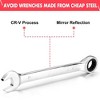 20-Piece Ratcheting Combination Wrench Set with Fixed Head & 72 Teeth, SAE 1/4-3/4", Metric 6-19mm, Chrome Vanadium Steel, and Storage Bag - 3 of 4