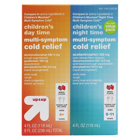 Children's Day/night Multi-symptom Cold Relief Liquid - Berry - 2pk/4 ...