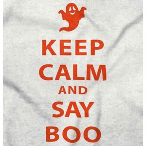 Keep Calm and Say Boo Halloween Graphic T Shirt Men or Women Brisco Brands - 1 of 4